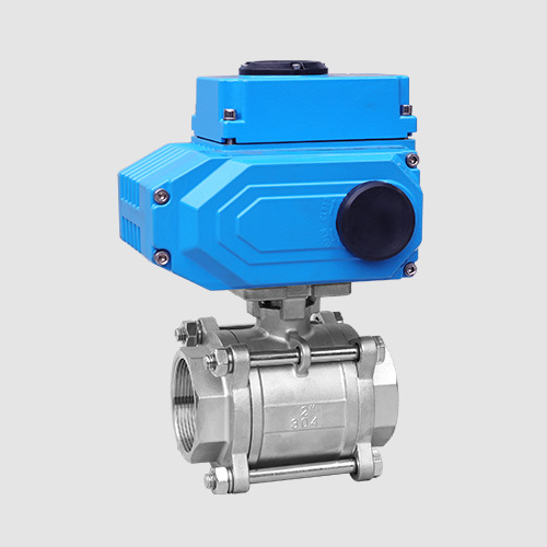 Electric three-piece ball valve