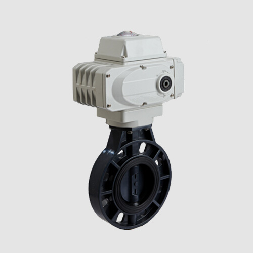 Electric plastic butterfly valve